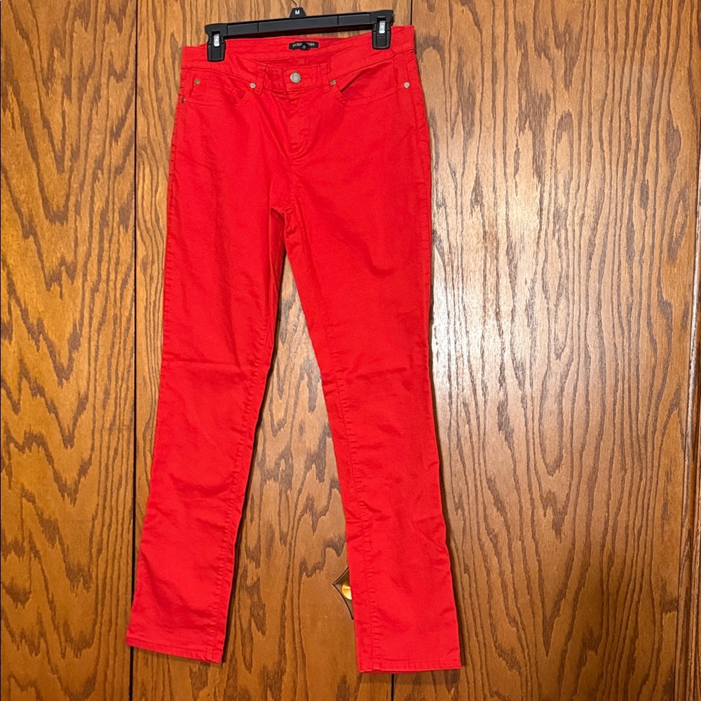Eileen Fisher Women’s Jeans — Size 4 — Red Organic Cotton Stretch